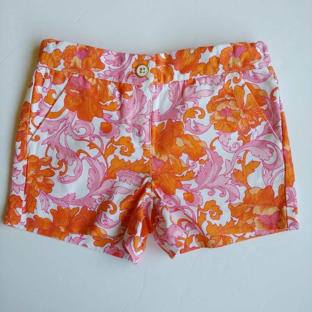 SOLD...Janie and Jack Orange / Pink Girls Outfit 5 - Picture 3 of 8